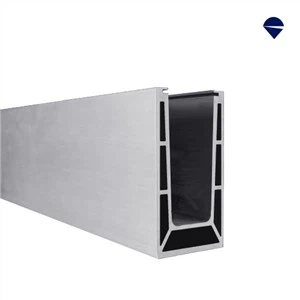 난간 벽 조정 가능한 알루미늄 유리 채널